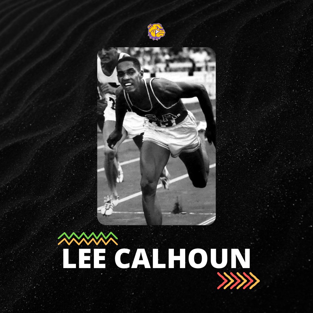 WIUAthletics's tweet photo. Lee Calhoun was a two-time Olympic gold medalist, finishing first in the 110m hurdles in 1956 and 1960. Calhoun later went on to coach here at Western Illinois, and was inducted into the National Track Hall of Fame in 1974.

#GoNecks | #OneGoal | #BHM https://t.co/2k8IEKKc2C