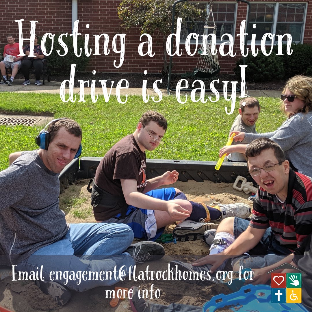 Show some love and host a donation drive in support of Flat Rock!

Email engagement@flatrockhomes.org for more information or to set up a pick-up or drop-off time.

#FlatRockHomes #GivingEveryTuesday #DonationDrive