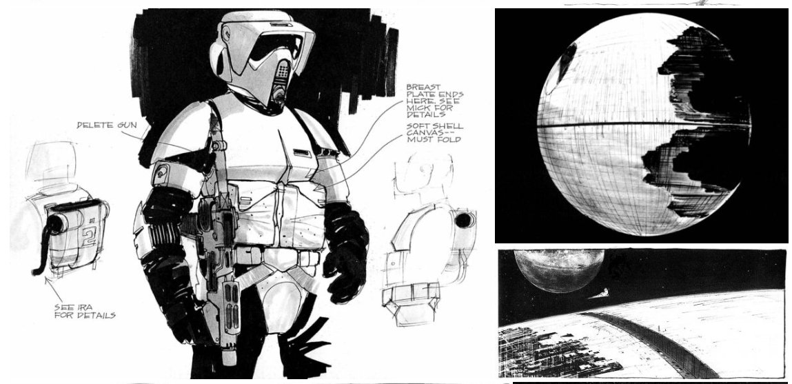 Classic : 60+ Original Sketches made for Star Wars: Return of the Jedi Browse the Gallery : 