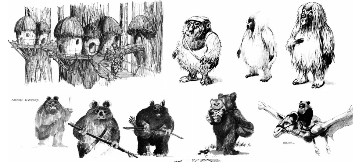 Classic : 60+ Original Sketches made for Star Wars: Return of the Jedi Browse the Gallery : 