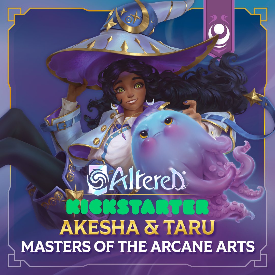 HERO RULES &amp; LORE #5: "Akesha"⚔️

Discover our sixth hero with Akesha's bio and lore.

Si vous parlez la baguette🥖: altered.gg/fr-fr/our-worl…
If you're an English speaker🇺🇸: altered.gg/en-us/our-worl…

#AlteredTCG #Kickstarter