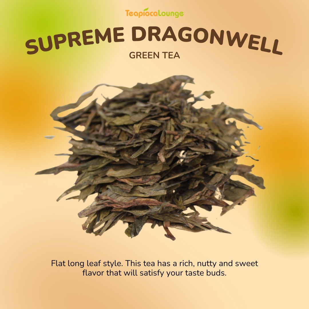 teapiocalounge's tweet photo. Ring in a prosperous and healthy Year of the Dragon with none other than Supreme Dragonwell Green Tea. This tea has is a long, flat leaf style and a rich, nutty, and sweet flavor. ππ²
#teapiocalounge #spilltheteapioca #supremedragonwell #dragonwellgreentea #greentea #premium... https://t.co/khwJEEWRSr