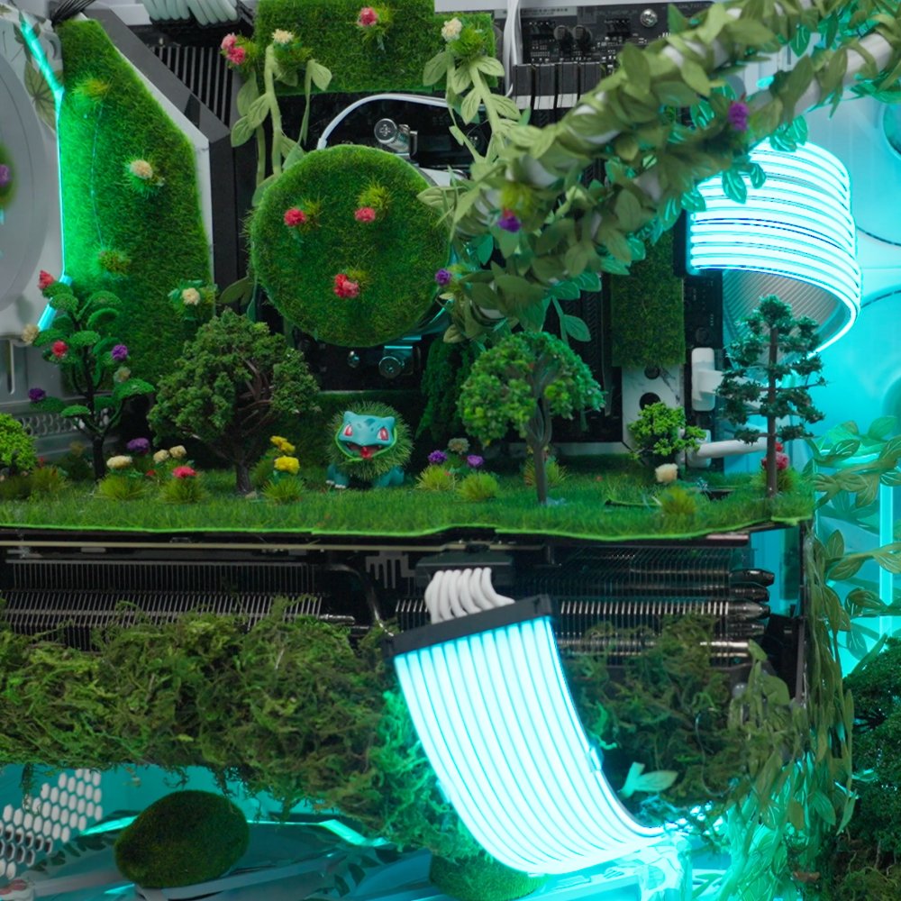 LinusTech's tweet photo. Luke wouldn't do it, so we're making his new PC touch grass instead https://t.co/tH87R1B7GT