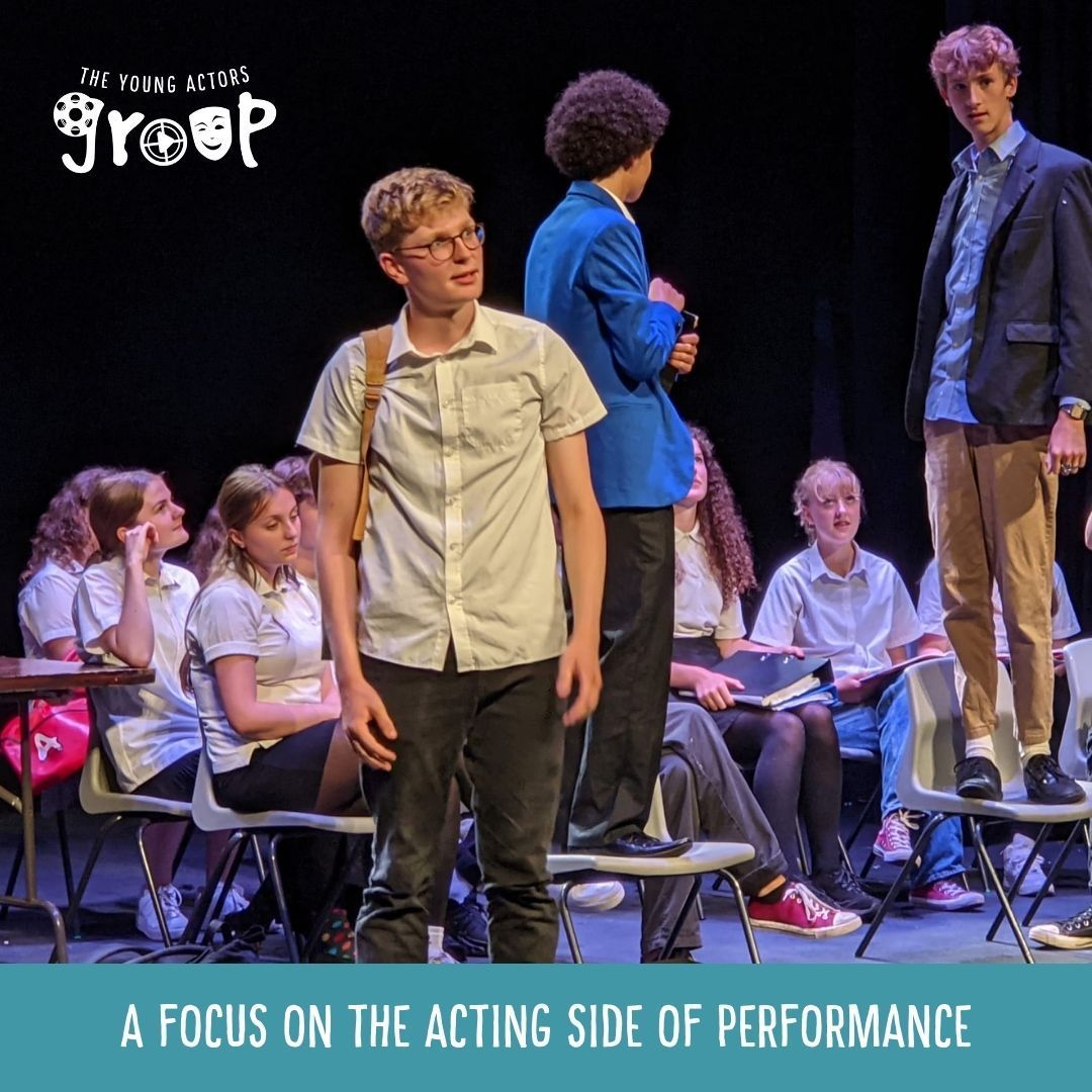 At the Young Actors Group, we focus on the acting side of performance!

If you'd like to focus more on the acting – join us!

If you are with a group currently and need to give half a term's notice, now is the perfect time to try out one of our award-winning acting-only groups.