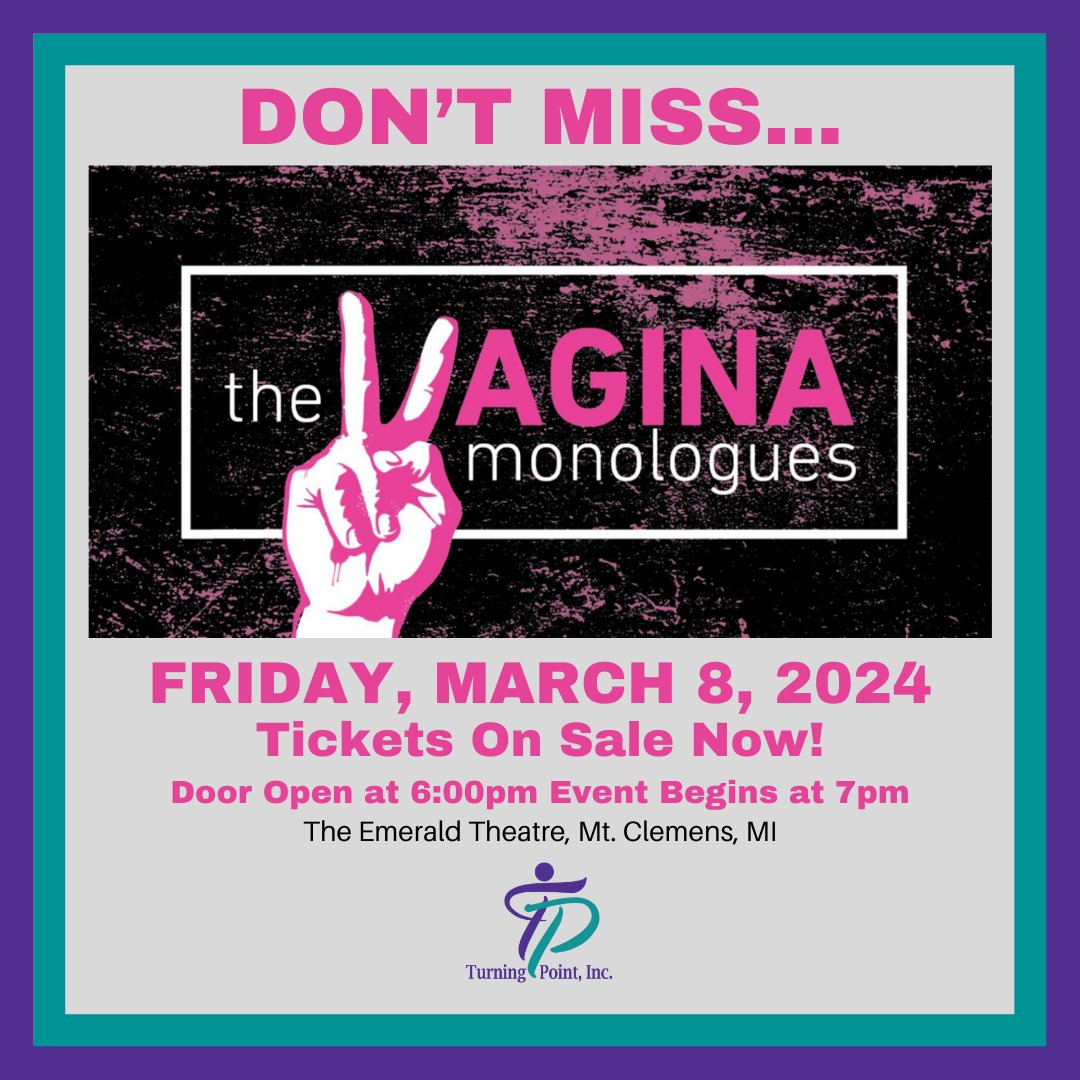 TurningPointMac's tweet image. Join us as community leaders perform in The Vagina Monologues in celebration of International Women’s Day. Tables and tickets can be purchased at turningpointmacomb.org