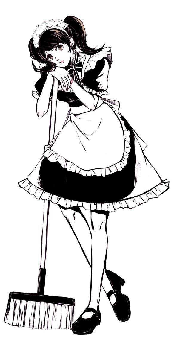 MasterKawakami's tweet photo. "Master/Mistress! I'm all done sweeping the floors!"

She's just going to walk over to the couch... And plop down on it, laying her whole body down.

"Now... I could use a five minute nap..." https://t.co/3EjZfR3de9