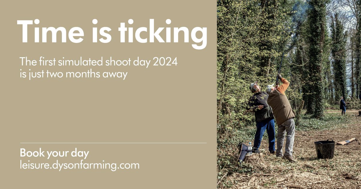 Our 2024 simulated game shooting season is quickly approaching and we still have dates available.

Each day features refreshments, five drives, 6,500 clays and a farm tour.

To find out more and enquire, visit leisure.dysonfarming.com/leisure/simula…

#simulatedgame #claypigeon #lincolnshire