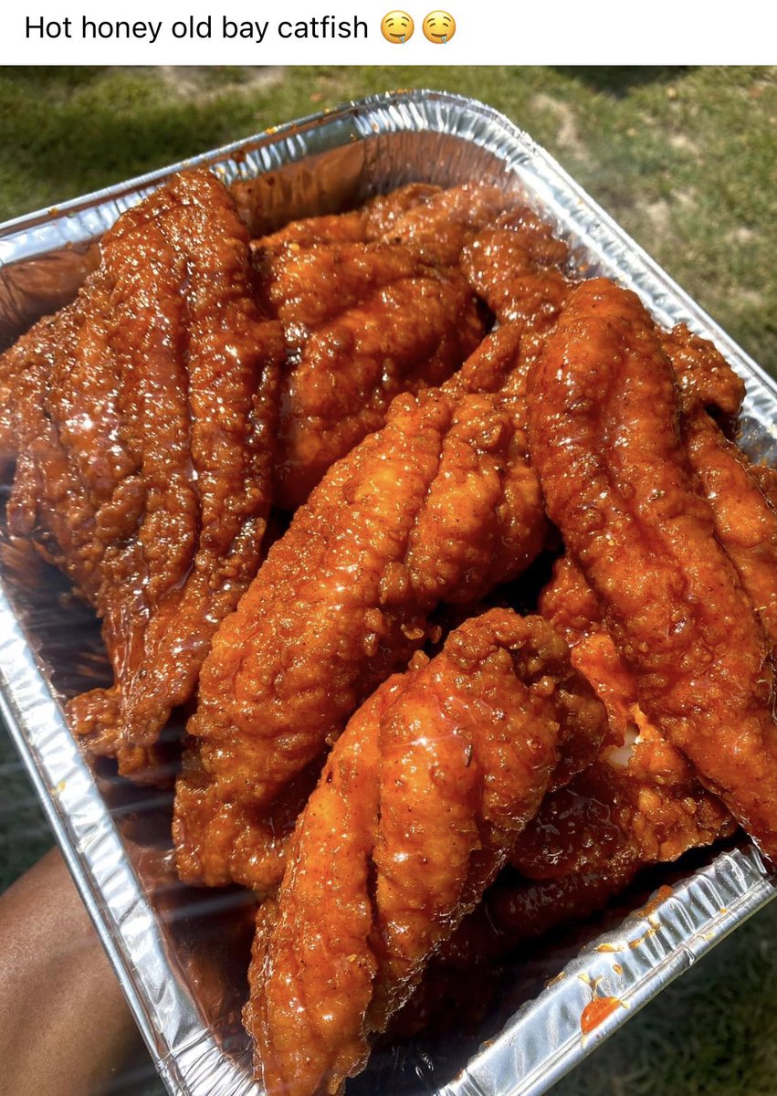 FoodPleaser's tweet image. Hot Honey Fried Catfish 🔥🔥
