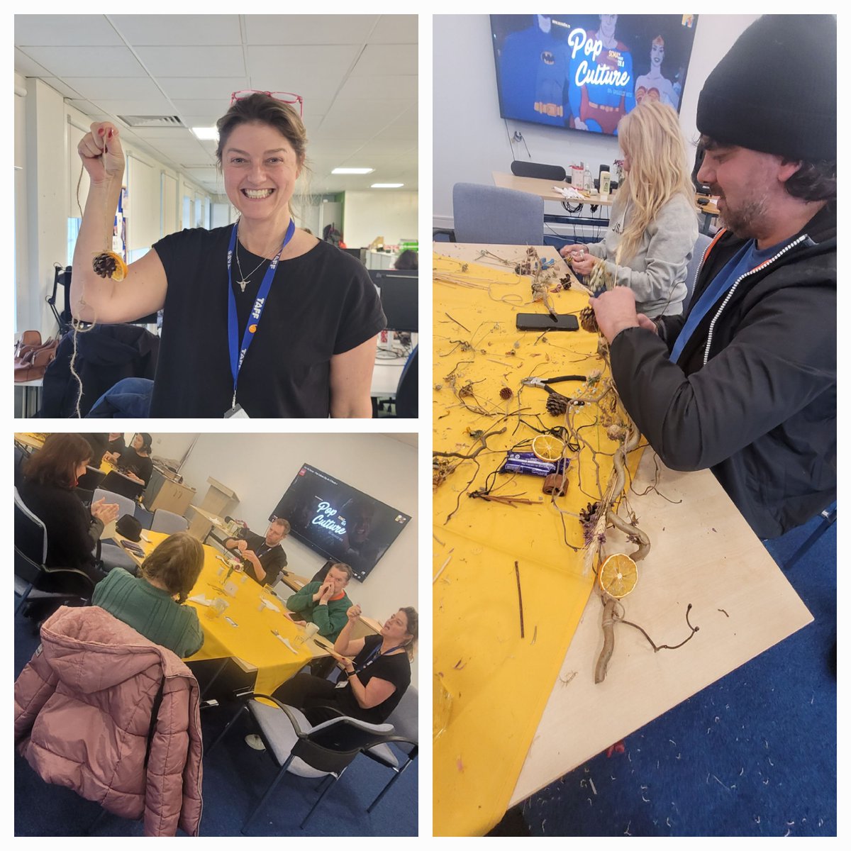 What a brilliant afternoon at our @TaffHousing Winter Wellbeing Club today! We had a change from speakers and enjoyed an art therapy workshop with <a href="/BeMoreSquirrel/">Green Squirrel</a> . A huge thanks to <a href="/TravisPerkinsCo/">Travis Perkins</a>  ravis Perkins for sponsoring the activity, hot meal and raffle today !💙