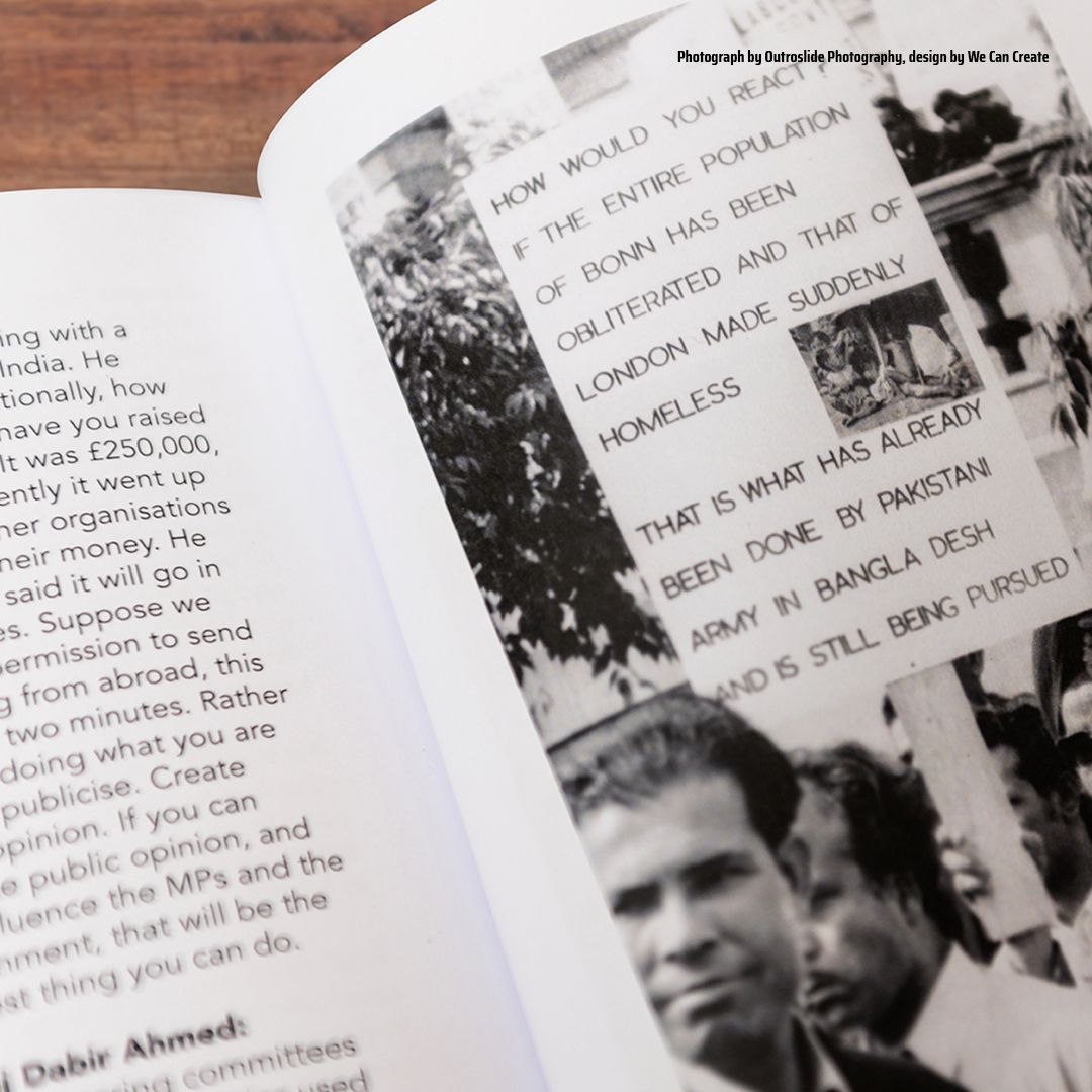 We were delighted to design the '50 years of Bangla Brummies Book'. Working with Purbanat CIC @purnanat and Simon Briercliffe @simonbriercliffe the book tells the history of Birmingham's Bangladeshi Community. The project was supported by the National Lottery Heritage Fund.