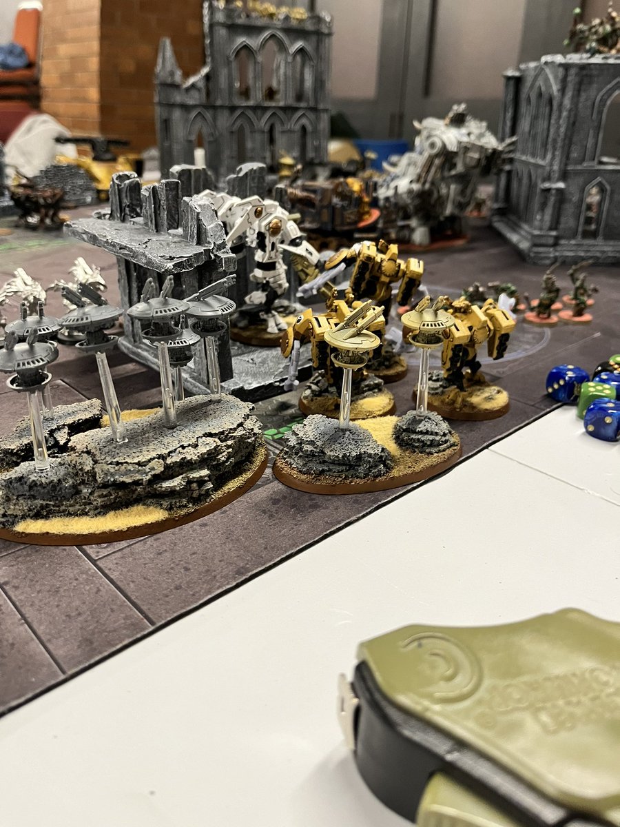 vitamind95's tweet photo. Got to face off against some shooty bois over the weekend. Strong showing from the couple of squig riders I had and of course the beastboss being the best boss surviving an entire round of tau shooting on one wound because of his invuln and fnp. Great game. https://t.co/P86C7S0YD5