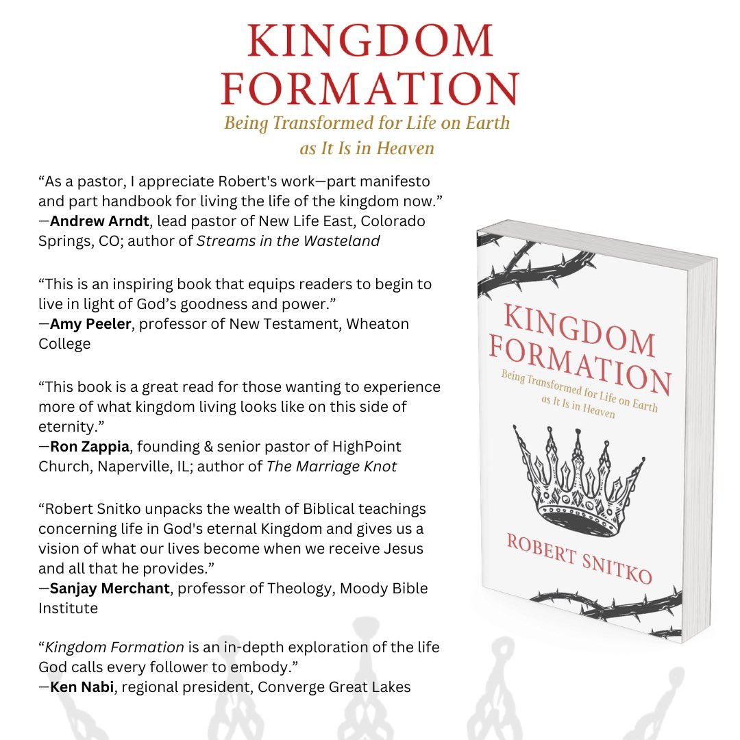 RobSnitko's tweet image. My new book, Kingdom Formation, is officially published and available for purchase. 

From the publisher @wipfandstock: wipfandstock.com/9798385205158/…
Get 40% off with code: KINGDOM40

From Amazon: amazon.com/Kingdom-Format…