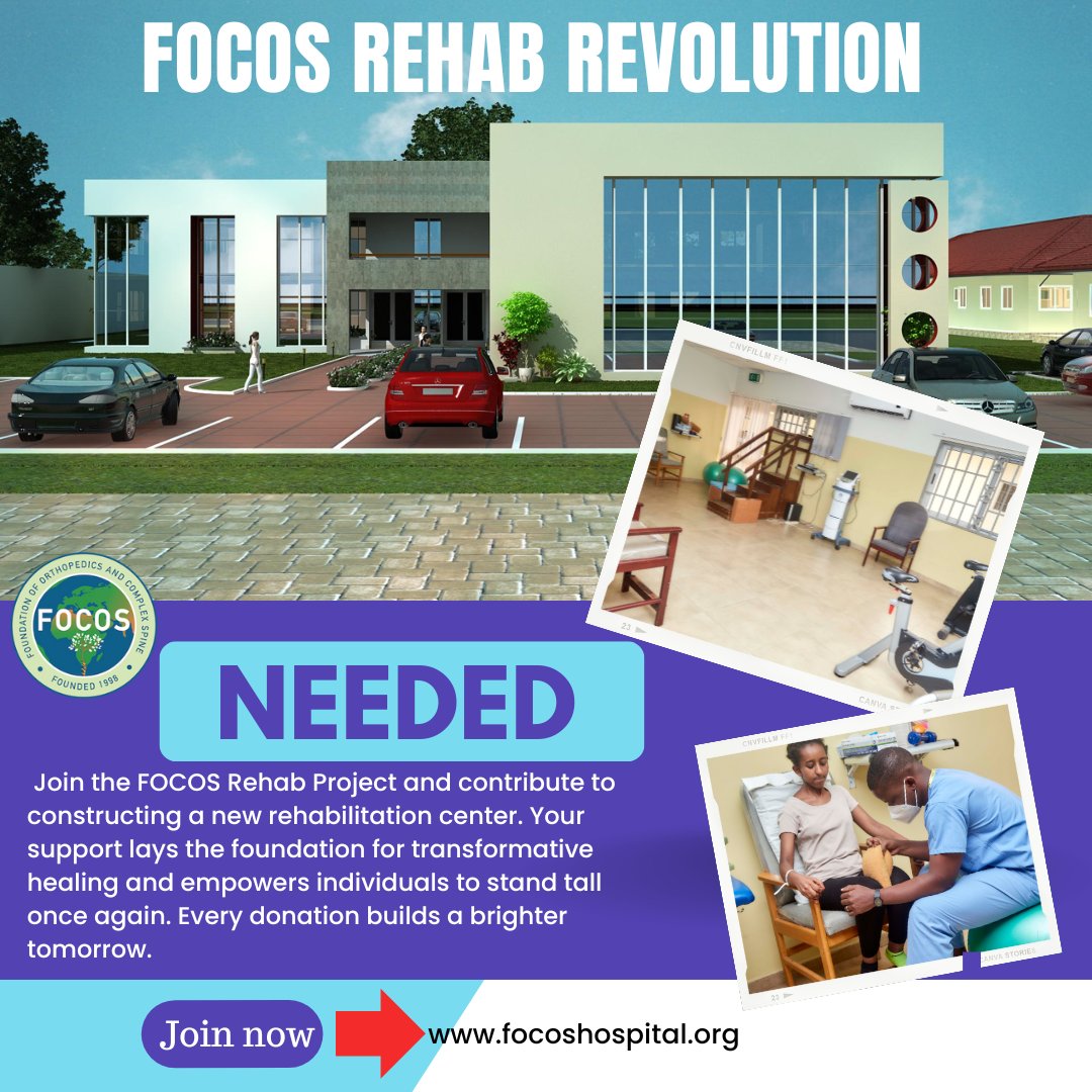 Building Hope, Building Lives! 
Help Us Build the FOCOS Rehab Center. Every Donation Paves the Way! 🏗️💖
Kindly visit focoshospital.org to donate... 
#RehabDreams
#FOCOS
#BuildWithFOCOS
#LetsMakeADifferenceTogether