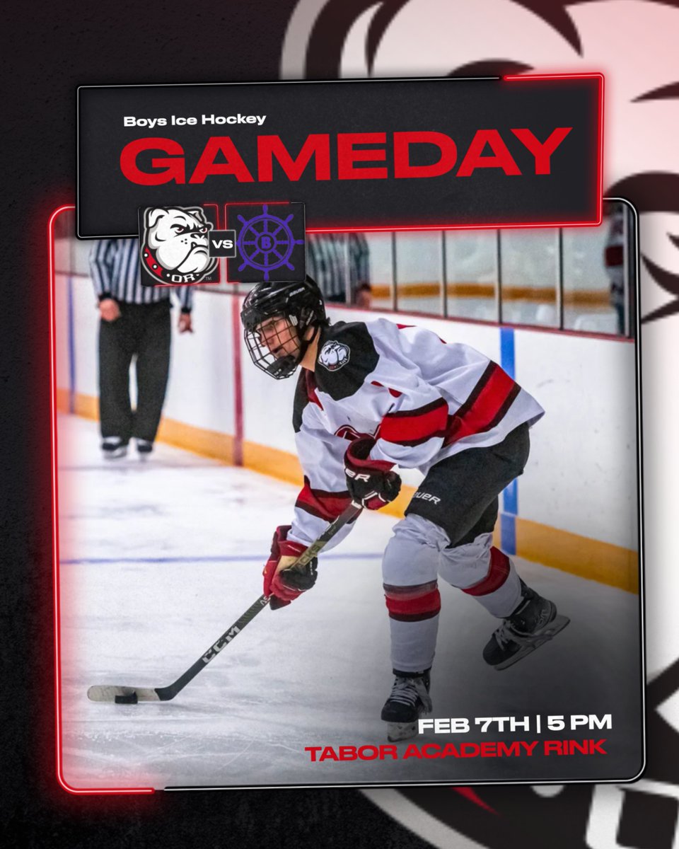 Boys ice hockey has a home game tomorrow Feb 7th at tabor academy ice rink vs. Bourne! #packthepound