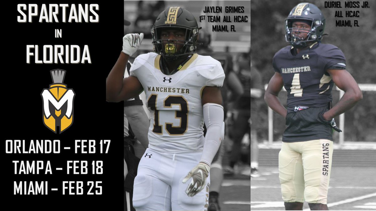 Spartans on the road next week searching for some more stand outs from the Sunshine state! Class of '24 be on the look out for open house invites coming your way! Who will be up next for #Squad99☀️🛡️⚫️🟡