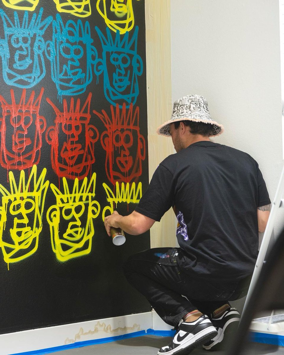 "The variety and doodle-like construction of these faces point to the undefined nature of childhood. The possibility of many different faces and versions of ourselves that are possible." - <a href="/larrydiditt/">Larry Stewart</a>