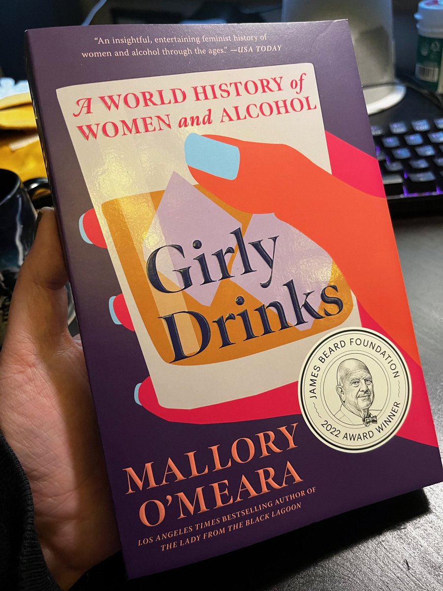 Out in a lovely paperback edition today: @malloryomeara’s James Beard award-winning GIRLY DRINKS!