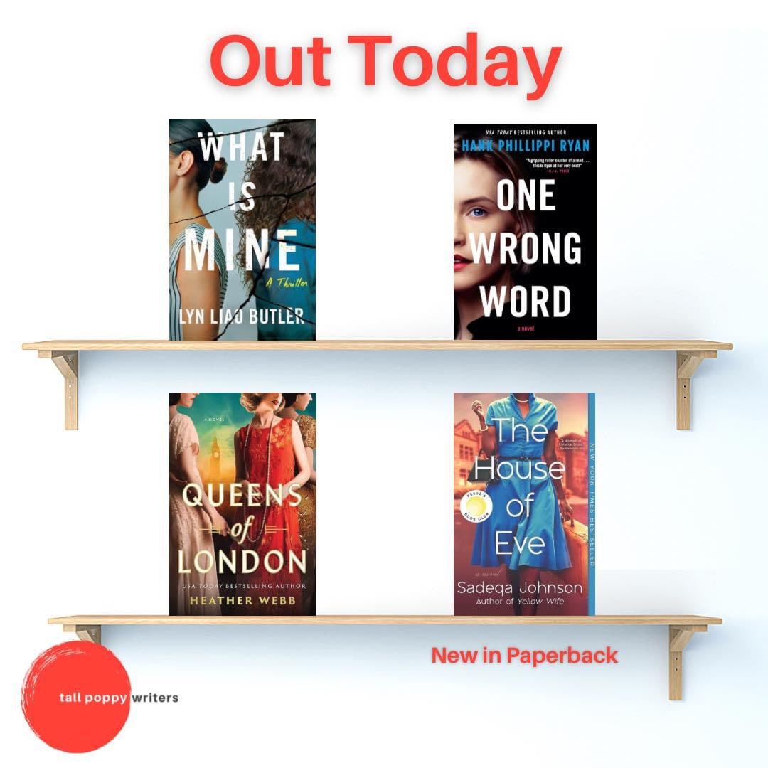 It’s #pubday for these FOUR incredible #TallPoppyWriters!! Grab the latest from @lynliaobutler, @HankPRyan, and @msheatherwebb—and the new-in-paperback from @Sadeqasays!