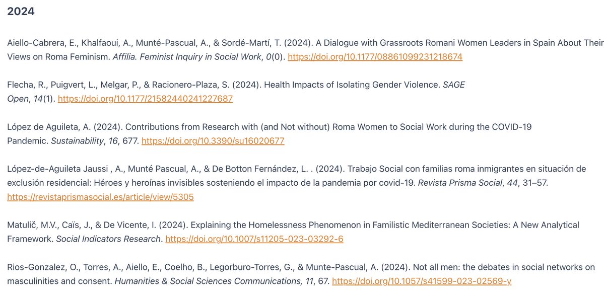 El nostre grup de recerca RCI-TS ha publicat 6 articles científics en revistes indexades en JCR i/o Scopus en el primer mes de 2024. Treball Social amb impacte científic i social.