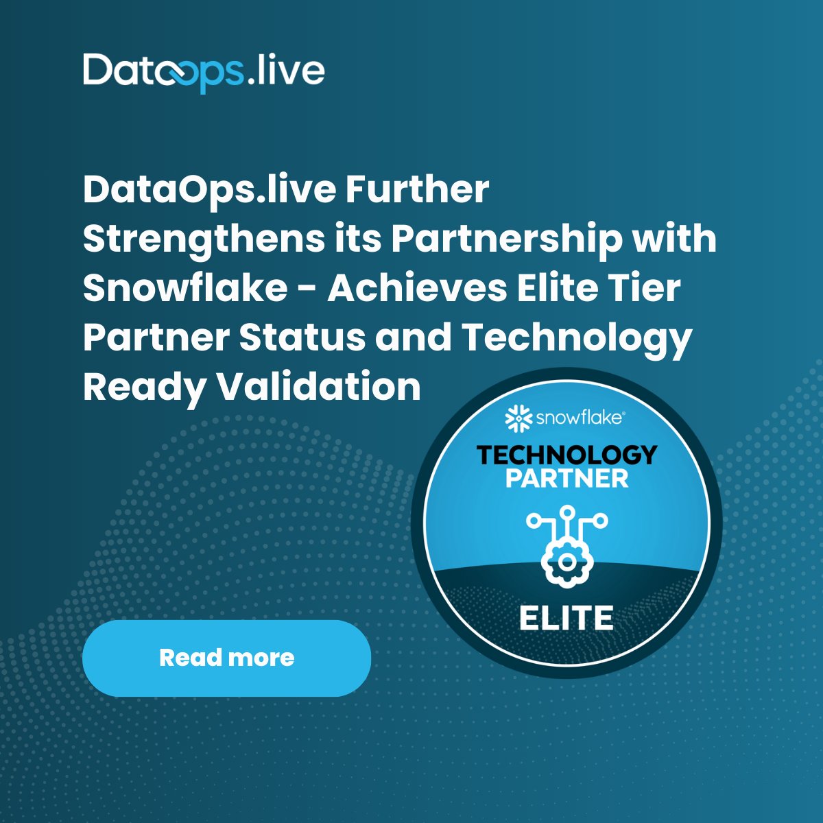 DataOps.live (@dataopslive) on Twitter photo <a href="/DataOpslive/">DataOps.live</a> Further Strengthens its Partnership with <a href="/SnowflakeDB/">SnowflakeDB</a>- Achieves Elite Tier Partner Status and Technology Ready Validation! ๐
hubs.la/Q02k143y0 <a href="/DataOpslive/">DataOps.live</a> Further Strengthens its Partnership with <a href="/SnowflakeDB/">SnowflakeDB</a>- Achieves Elite Tier Partner Status and Technology Ready Validation! ๐
hubs.la/Q02k143y0