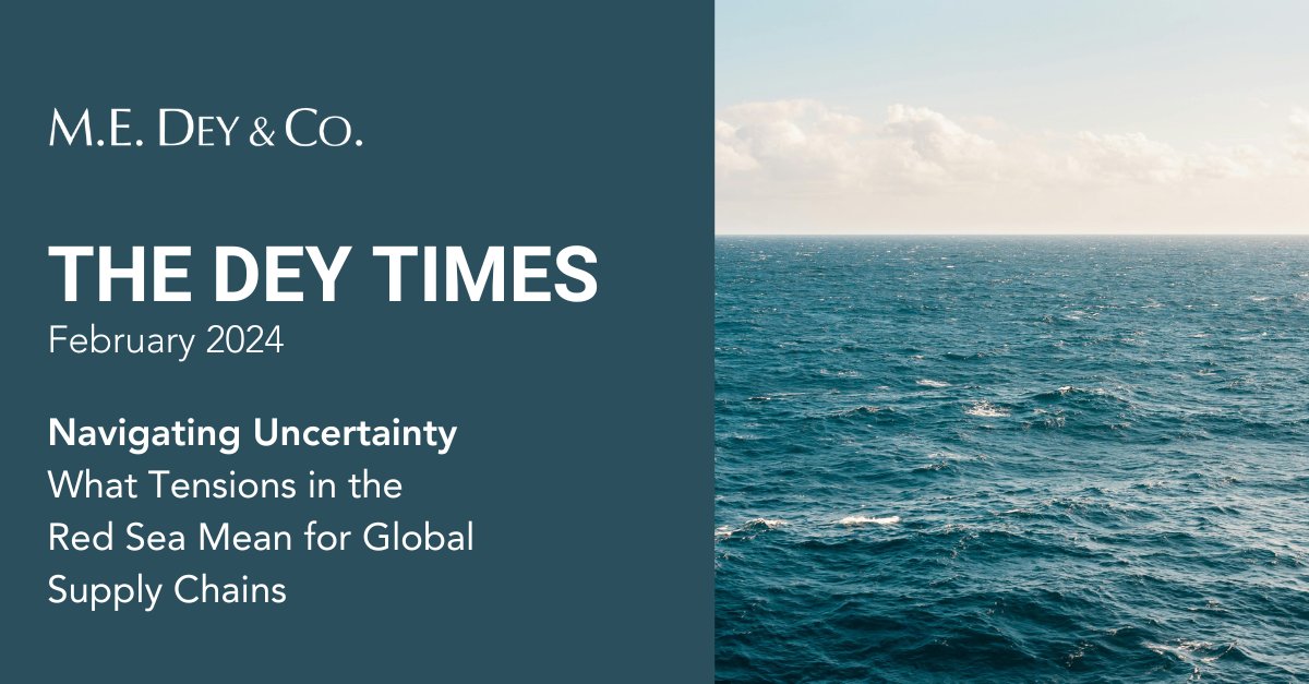 MEDeyCo's tweet photo. A jam-packed February #DeyTimes is hot off the press. We cover escalating tensions in the Red Sea, Section 301 Exclusions, carrier rate hikes, and the upcoming Lunar New Year.

Read our analysis and other industry news: https://t.co/ooVRv0PomI https://t.co/XKavsEE5Os