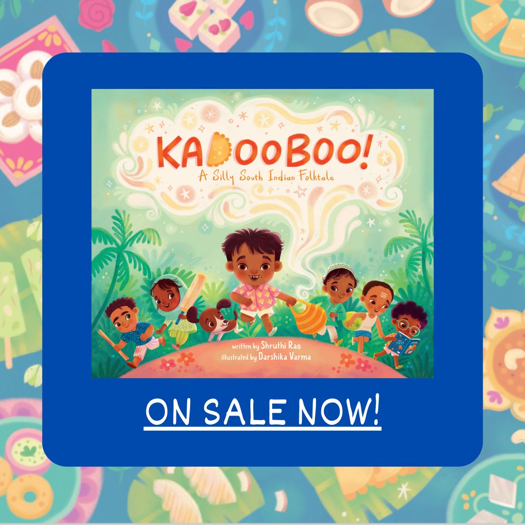 KADOOBOO!: A Silly South Indian Folktale is now out in the world. Published by @PageStreetKids, and with art by @darshika_varma. shruthi-rao.com/books/kadooboo…