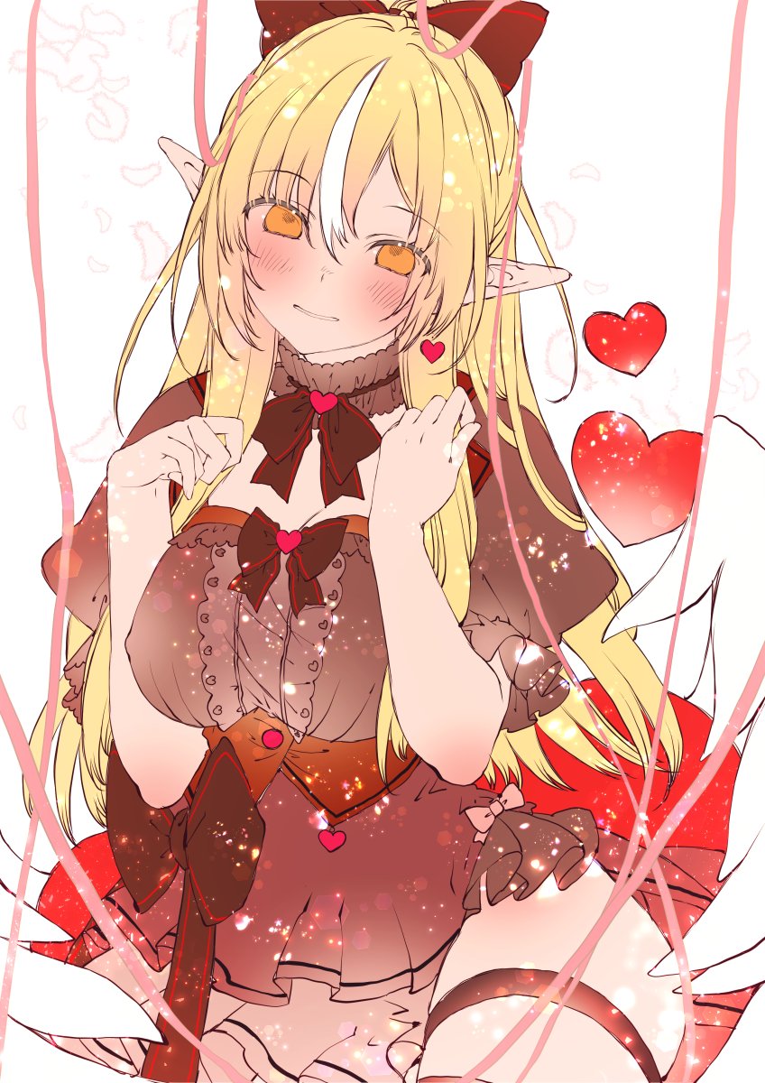 不知火フレア 「フレアちゃん バレンタインラフ.°ʚ(*˘︶˘*)ɞ°.。.:*  #しらぬえ 」|むーのイラスト