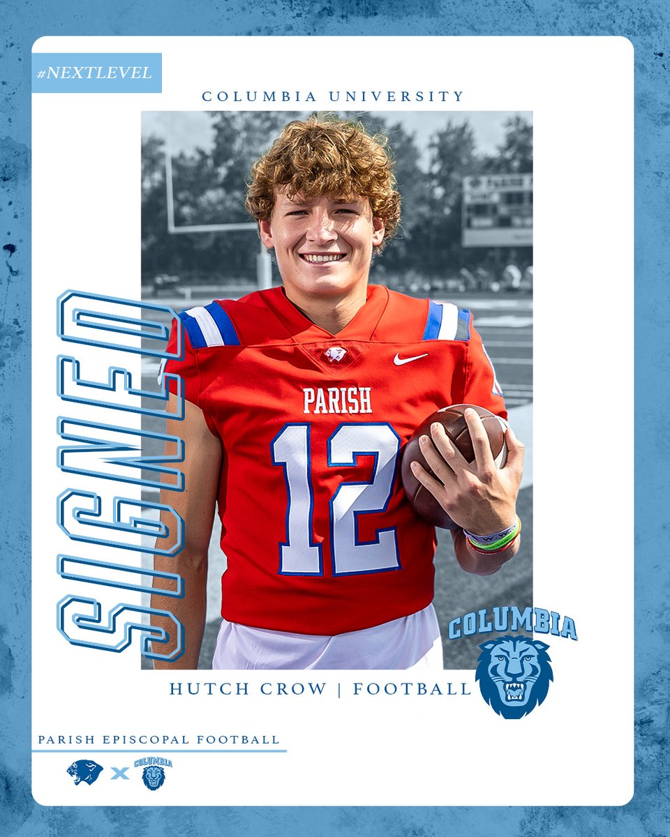 Congrats to our Panther Signee:
Hutch Crow– Columbia University 

<a href="/parishepiscopal/">Parish Episcopal</a> <a href="/ParishFootball/">Parish Football</a> <a href="/coachnovakov/">Coach Novakov</a>