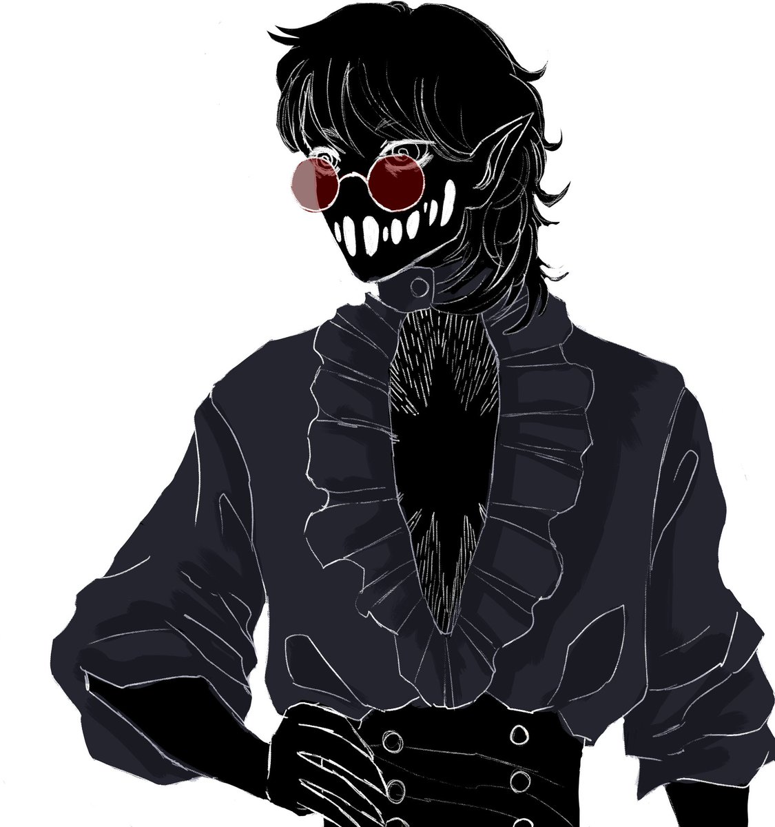 CrimsonCryptid_'s tweet photo. @GothmirL Art by @VogDaBird  :] https://t.co/OXudv0KkFg