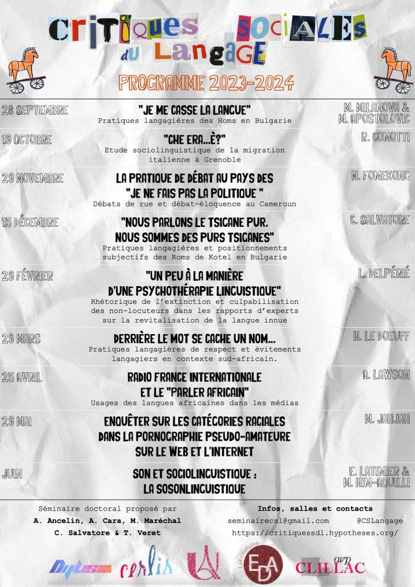 Critiques Sociales du Langage tweet media