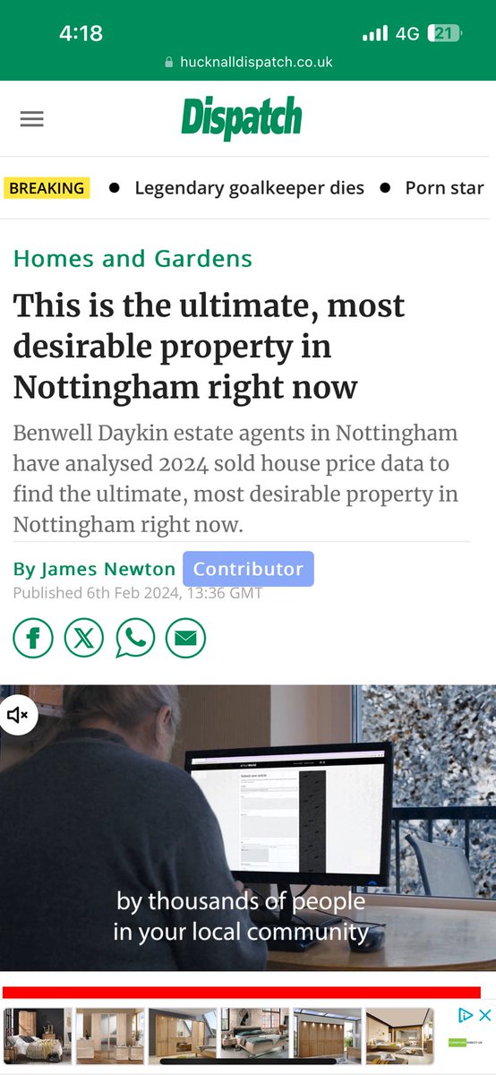 The most desirable property type in Nottingham is……hucknalldispatch.co.uk/lifestyle/home…