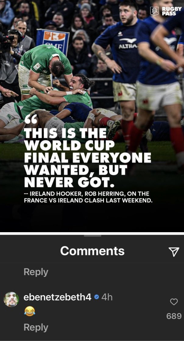 Looks like a certain Springbok disagrees. 😂👇