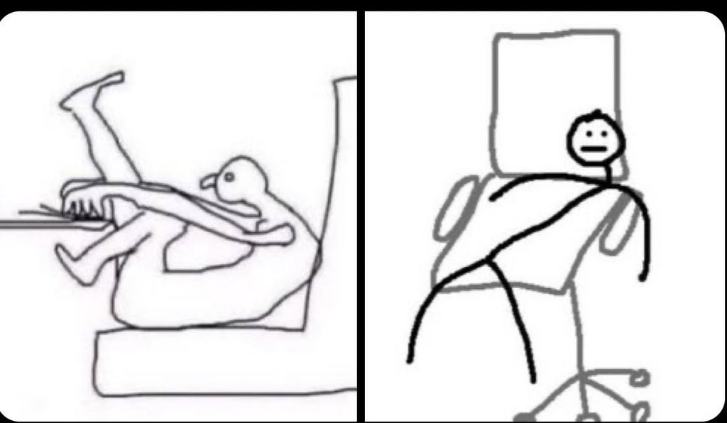 hashjenni's tweet photo. me: “why tf does my back hurt??”

also me: https://t.co/clmMQ3A1EE