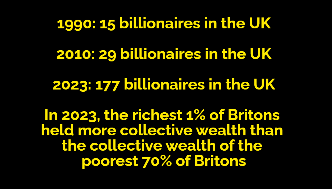 Even though #Brexit has cost the UK around £100 billion/year in lost output, it's not bad news for everyone in Britain: since the pandemic started, the collective wealth of Britain's 171 billionaires (many of whom fund the @Conservatives) has increased by around £100 billion! 🇬🇧