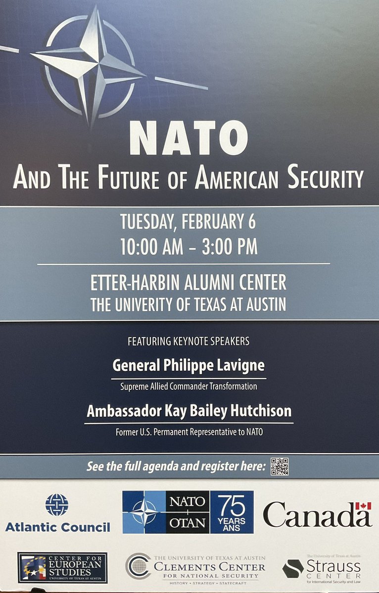 Grateful for the opportunity to engage with the dynamic thinkers at @UTAustin about #NATO's crucial mission for collective security. As we head towards the Washington Summit, let's empower the next generation to lead with resilience and unity. #WeAreNATO #StrongerWithAllies