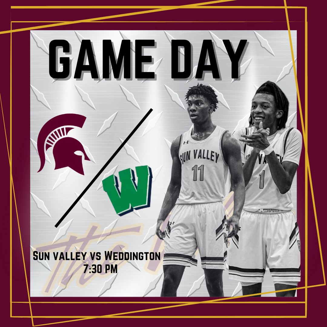 GAME DAY IN THE VALLEY

🆚 Weddington
📍 Sun Valley High School
⏰ 7:30 PM