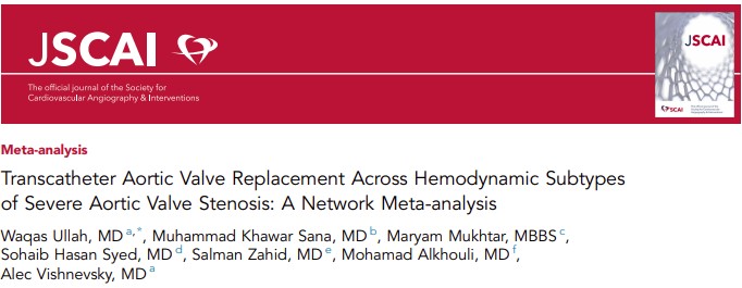 🆕📚Outcomes of #TAVR in pts across various hemodynamic subtypes of severe AS. #TAVI Read now ➡️doi.org/10.1016/j.jsca… @vakasullah @AVishnevsky_MD @adnanalkhouli @KhawarSana @MaryamM49508311 @SalmanZahidMD