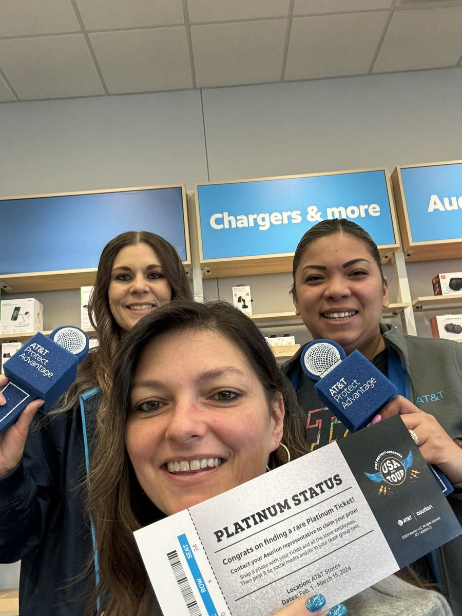 krissyg1128 (@krissyg1128) on Twitter photo Open Enrollment is the perfect time to make sure our customers are protected at #JaxNC. And lucky us, we got the rare #PlatinumTicket for AT&T’s Protect-Apalooza!!! <a href="/asurionmargie/">Margie Sherman</a> <a href="/nmvd1025/">Nathan VanDame</a> @VinceLeaks <a href="/404girl/">Betsy Francis</a> <a href="/DaleB1/">Dale S. Brown</a> <a href="/attMariaVla/">Maria Avila</a> Open Enrollment is the perfect time to make sure our customers are protected at #JaxNC. And lucky us, we got the rare #PlatinumTicket for AT&T’s Protect-Apalooza!!! <a href="/asurionmargie/">Margie Sherman</a> <a href="/nmvd1025/">Nathan VanDame</a> @VinceLeaks <a href="/404girl/">Betsy Francis</a> <a href="/DaleB1/">Dale S. Brown</a> <a href="/attMariaVla/">Maria Avila</a>