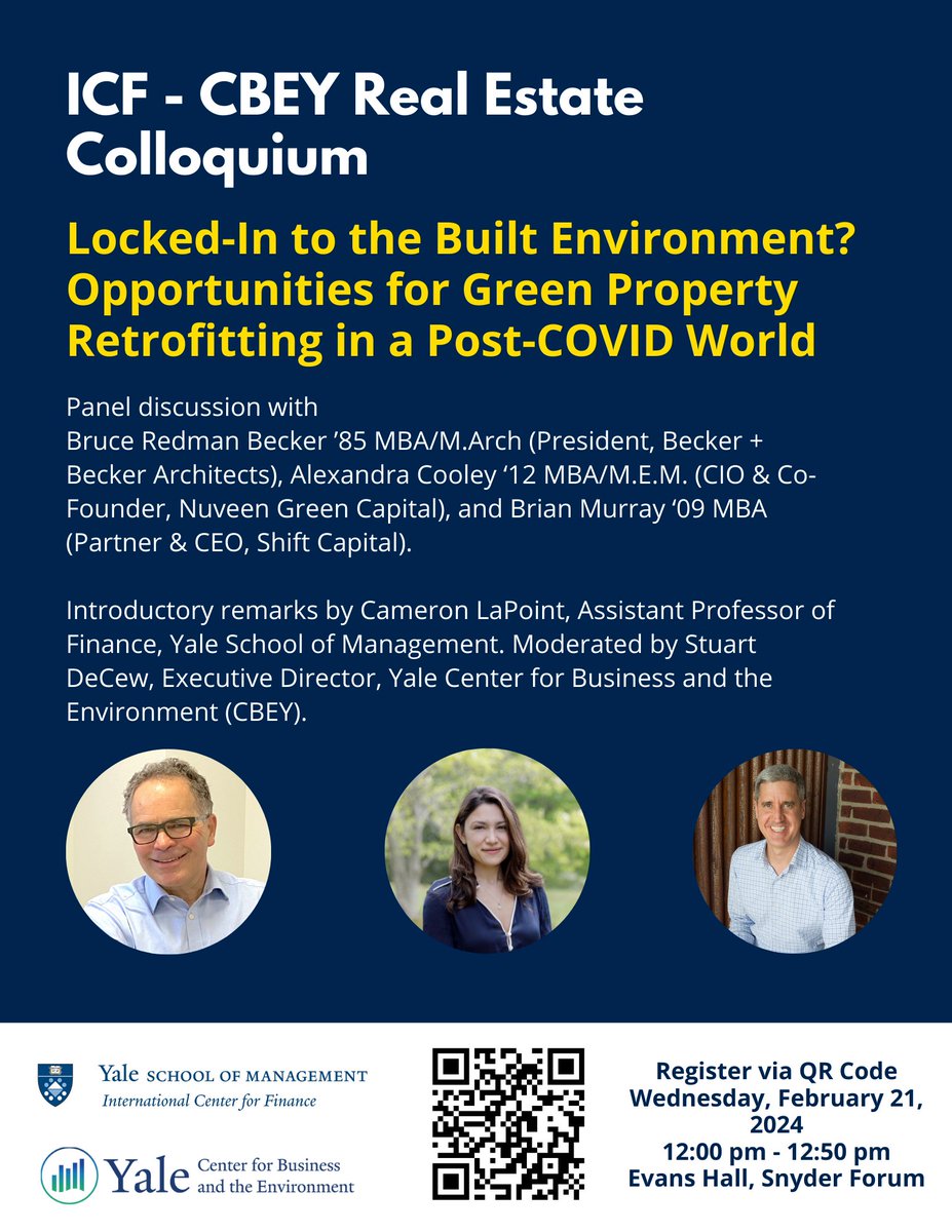 Join us at Evans Hall on February 21 for this @YaleICF & @YaleCBEY panel discussion. Open to the Yale Community! Register here: cglink.me/2eF/r2249976
