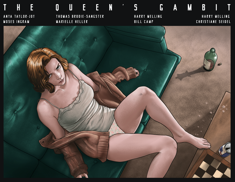 Great poster for The Queen's Gambit by @berkaydaglar #TheQueensGambit