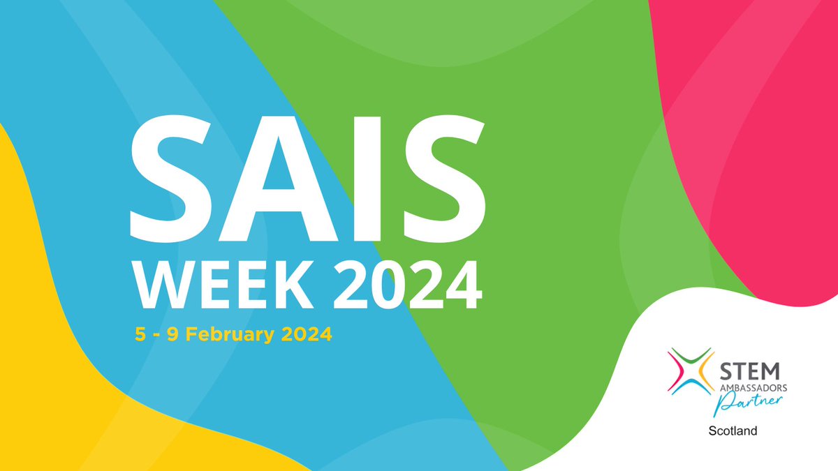 Thank you to the wonderful volunteers @ScotSTEMAmb and the STEM Ambassador Team at @SSERCofficial who have supported us during last year’s Festival. We are excited to collaborate with you again as we gear up for next year (5-11 Sept 2024). #SAISWeek2024