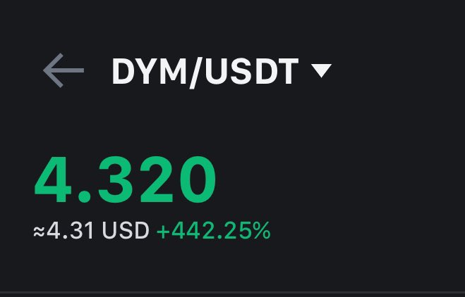 WisdomMatic's tweet photo. What a fcuuking good start!! $DYM https://t.co/qqisb92Spa