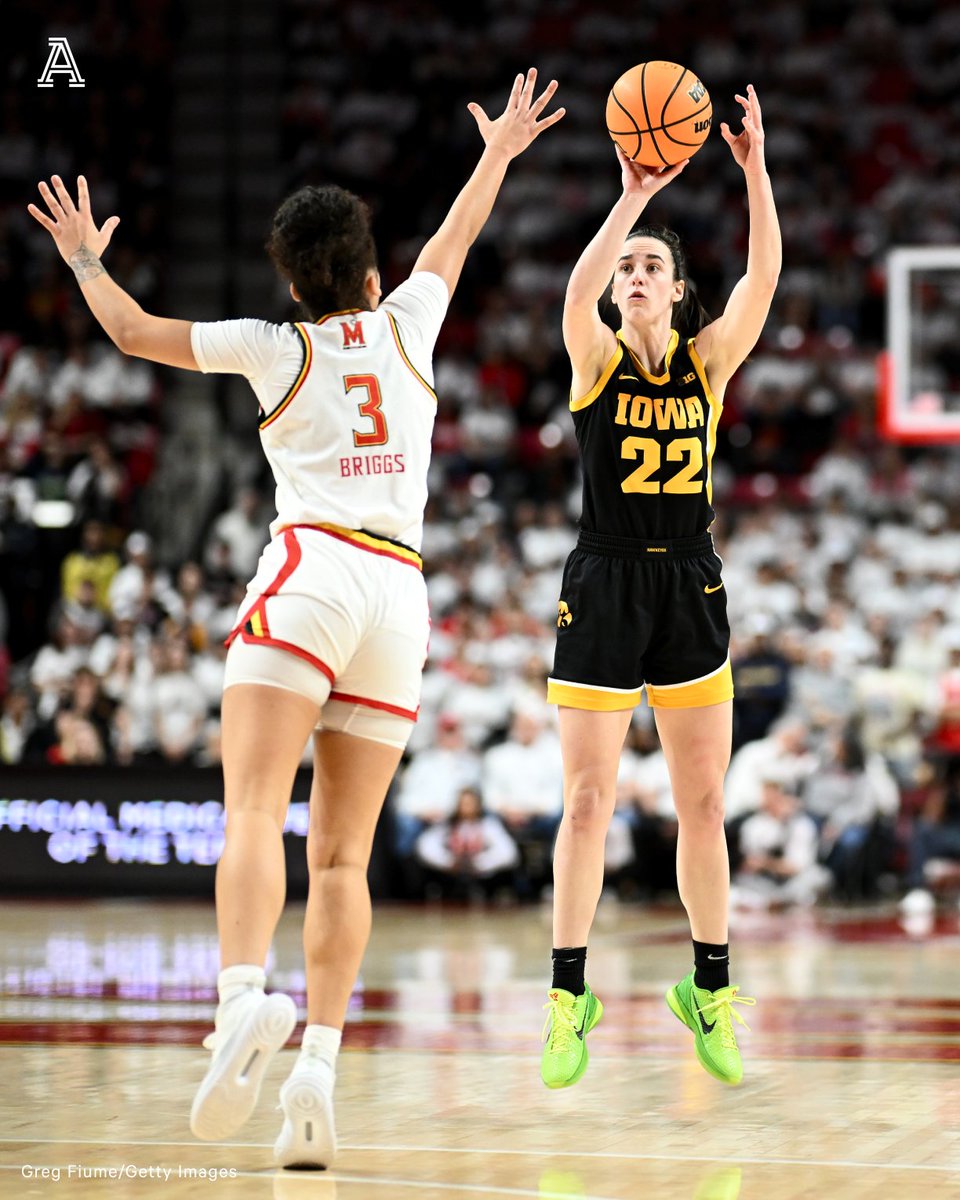 TheAthleticWBB's tweet photo. Saturday’s Iowa-Maryland game averaged 1.58M viewers in primetime, the most-watched women's basketball game in the history of Fox Sports.

@IowaWBB has now played in three of the five most-watched women's college basketball games this season to date.

H/T @richarddeitsch https://t.co/tdLABJmIqy