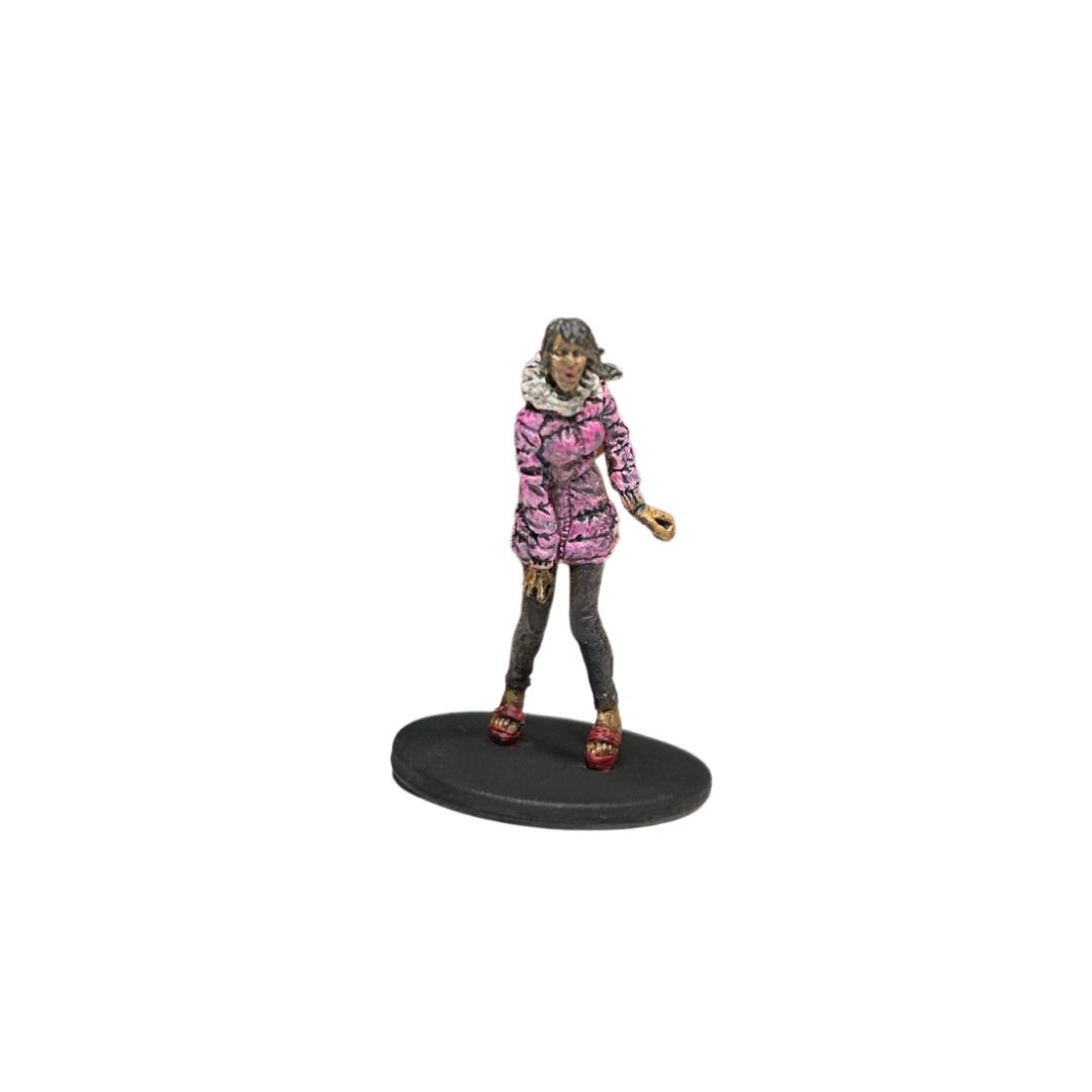 sillypodge's tweet photo. Somewhere along the line, I acquired a lot of zombie figures.  🤷🏻‍♀️ 

A friend told me this particular one looks like she needs a washroom! 

#miniaturepainting #zombies https://t.co/3Vo3Wg6BFH