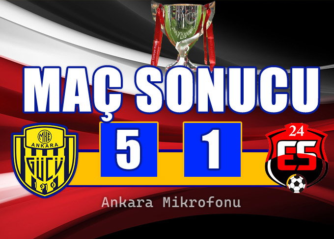 ANKARAGÜCÜ ÇEYREK FİNALDE !!! 

Ziraat Türkiye Kupası'nda 24Erzincanspor'u 5-1 yenen Başkent temsilcimiz, adını Çeyrek Final kuralarına yazdırdı!

Goller:

⚽️37' Tolga Ciğerci
⚽️44' Pedrinho
⚽️51' Uros Radakovic
⚽️65' Federico Macheda
⚽️90+' Sıraç Astanakulov

<a href="/Ankaragucu/">MKE Ankaragücü</a>