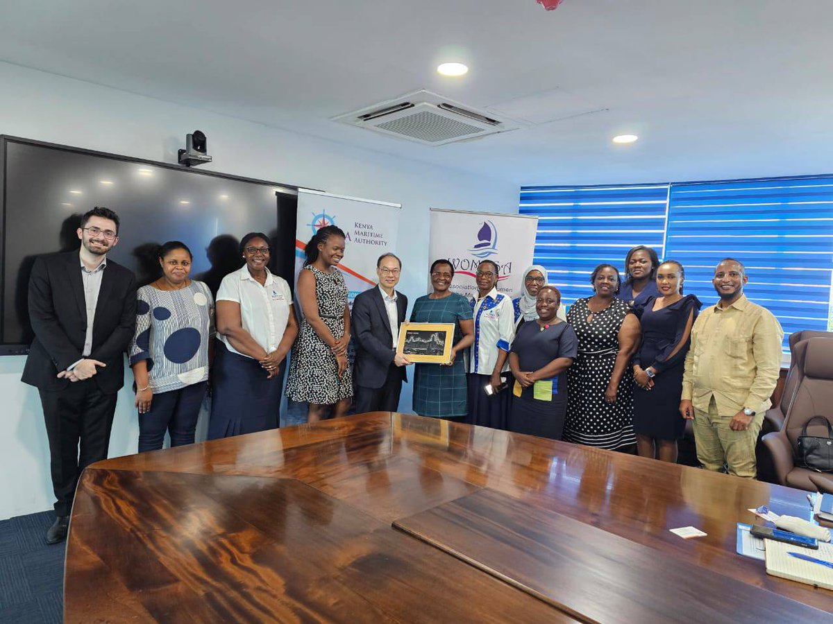 KenyaWomesa's tweet photo. The Hongkong Trade Development Council (HKDTC) paid a courtesy call to WOMESA officials to discuss opportunities and areas of collaboration between Hong Kong and the WOMESA Region to promote knowledge sharing in the sector.
#maritime https://t.co/jGkUVmpMfu