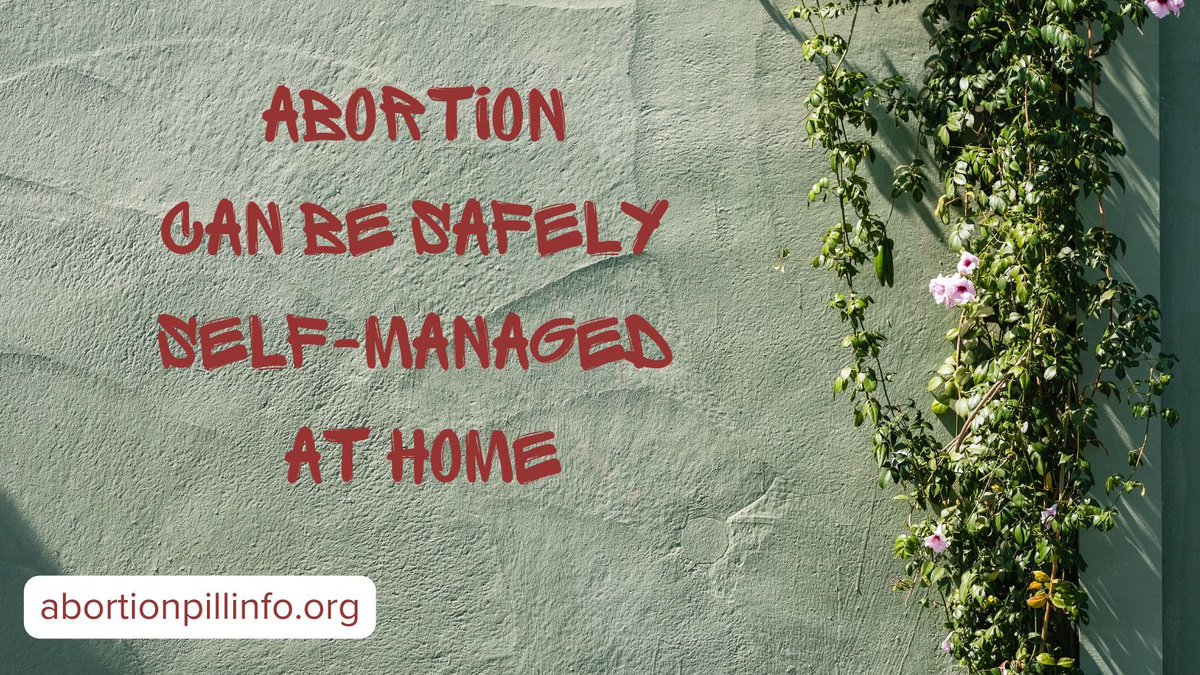 Abortion can be safely self-managed at home. Find out more at abortionpillinfo.org 
#abortionpills #abortionwithpills #prochoice #misoprostol #mifepristone #cytotec #reproductivejustice #medicalabortion #DIYabortion