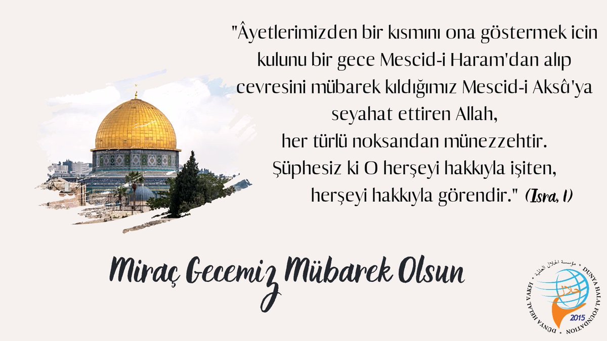 Miraç gecemiz mübarek olsun.🌿

#DarulHalalMedresesi #darulhelalmedrese #MİRAC #MiracGecesi #MiracKandilimiz #FreePalestine