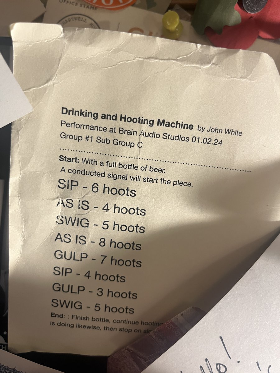 Last week <a href="/brainaudionews/">brain audio</a> introduced me to John White's Drinking And Hooting Machine vimeo.com/brainaudio/hoo…

What a thing!