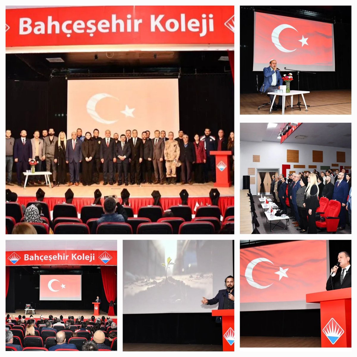 bkbelen_'s tweet photo. 📌6 Şubat Kahramanmaraş merkezli depremlerin birinci yılı dolayısıyla Bahçeşehir Koleji Belen kampüsümüzde Anma Programı düzenlendi. 

Düzenlenen programa Kaymakam Mahmut Sami YILMAZ,Belediye Başkanı İbrahim GÜL,Kurum-Daire amirleri ve vatandaşlar katıldı.
#6şubat
@bahcesehir_k12 https://t.co/y0cMSpsP8Z